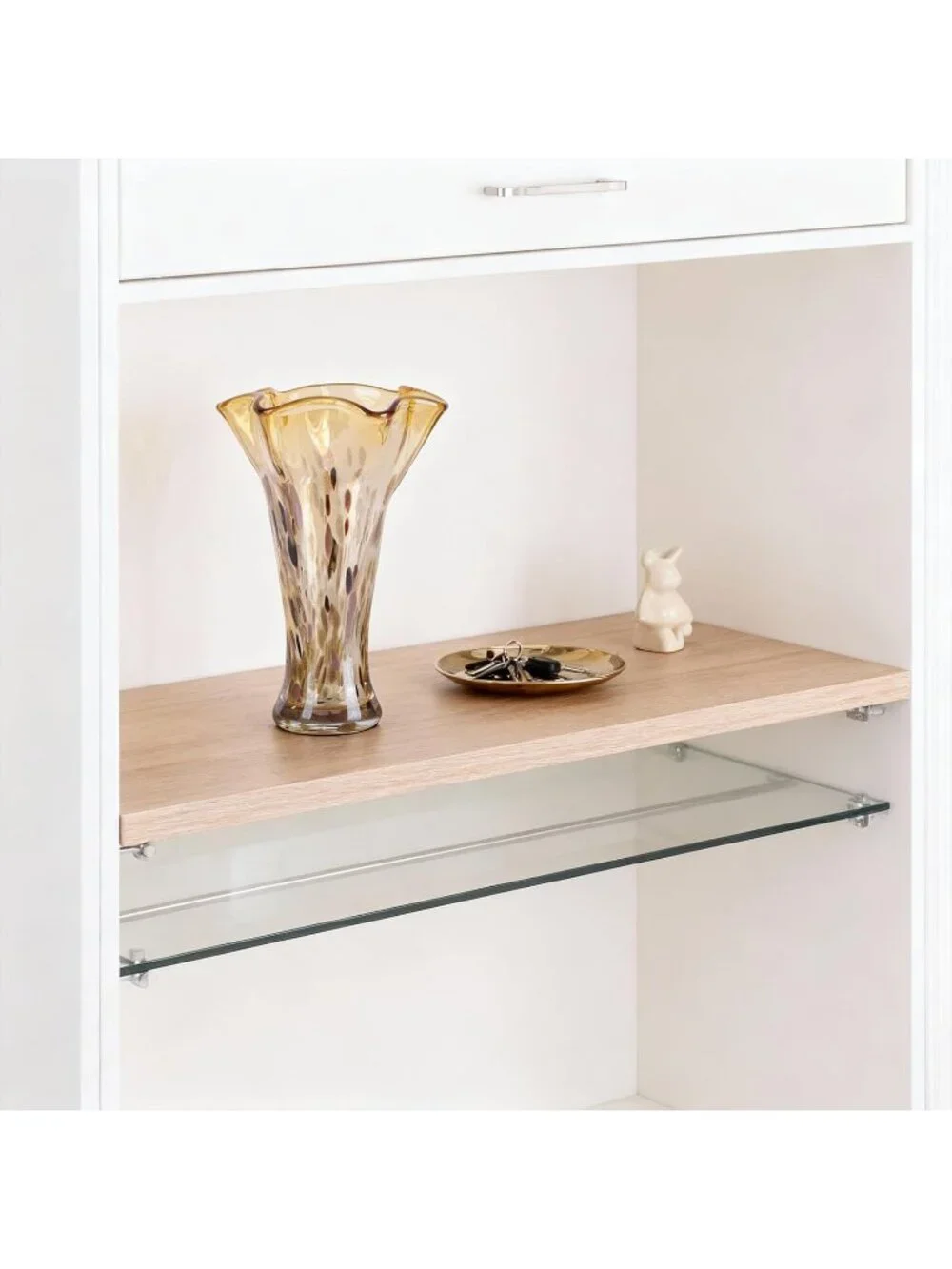 9.0 Gold Glass Unique Hand Blown Glass Vases for Flower Bouquet Shelf Decorative